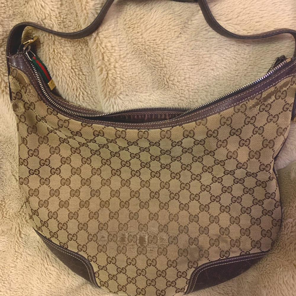 Vintage Gucci Princy Canvas Hobo